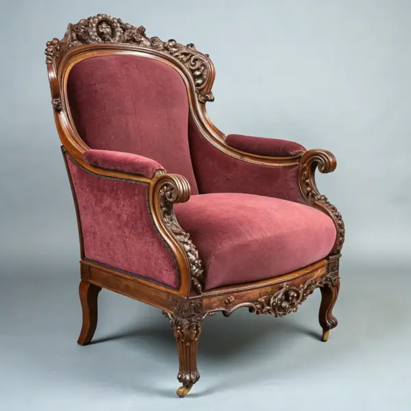 Restored Victorian Oak Armchair